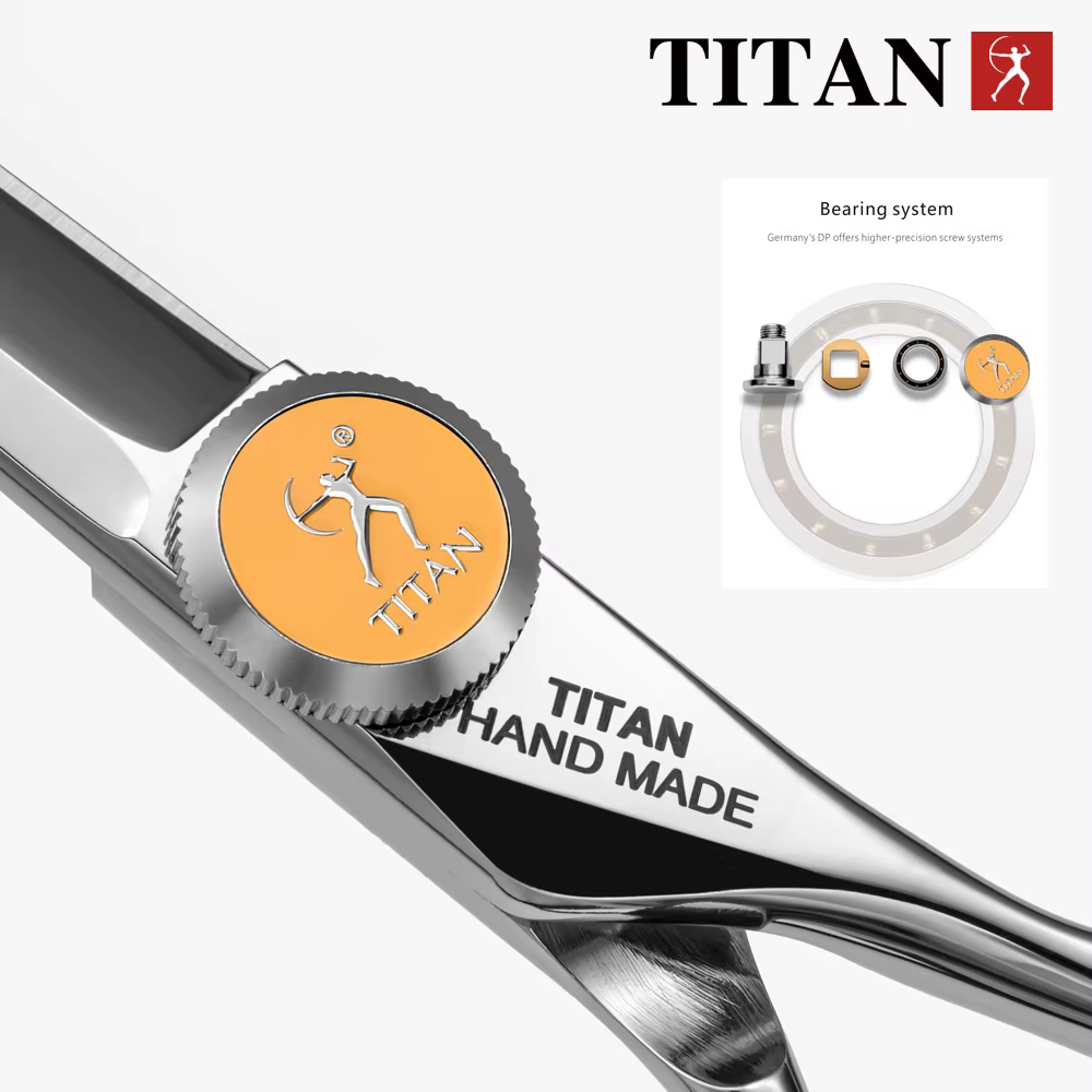TITAN ciseaux de coiffeur professionnels ciseaux de coiffeur coupe de cheveux ensemble d'amincisseme