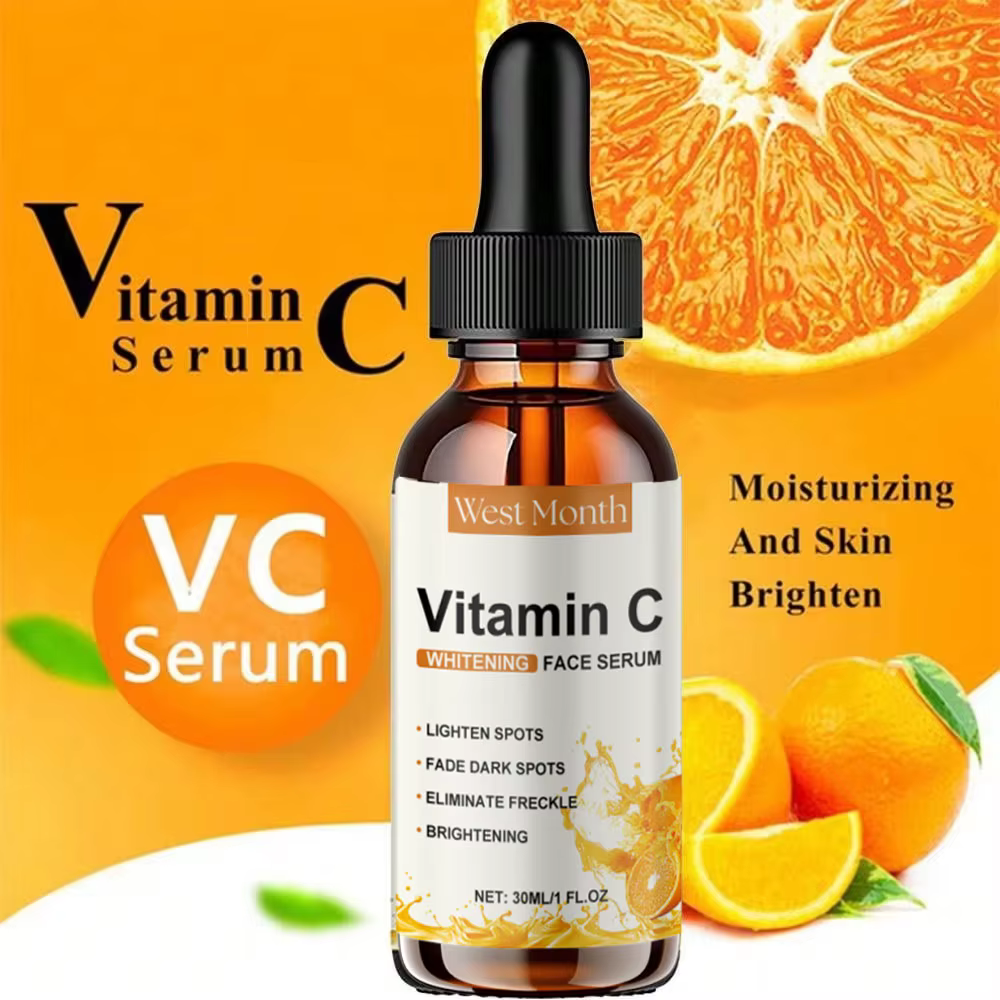 Essence faciale à la vitamine C, contient de l'acide hyaluronique, élimine les taches brunes, hydrat
