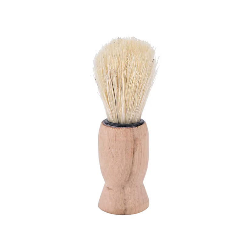 Brosse à raser avec manche en bois pour hommes, cheveux de blaireau naturels, rasoir pour hommes, ou