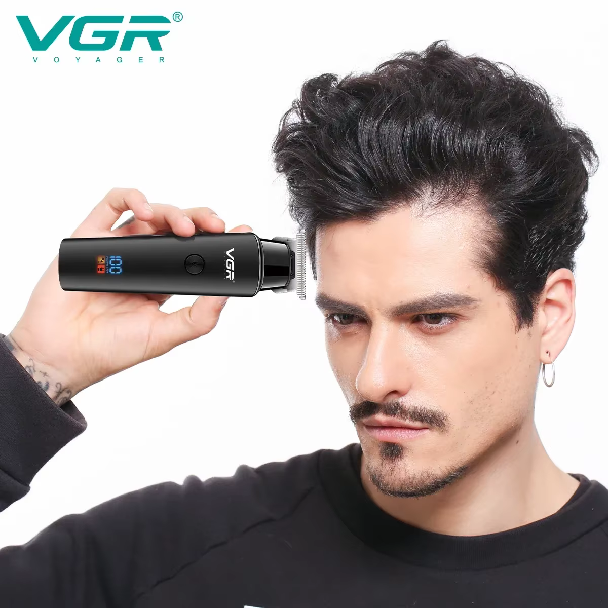 VgazHair Machine De Coupe Électrique Tondeuse À Cheveux Professionnel Barbe Tondeuse À Cheveux Visag