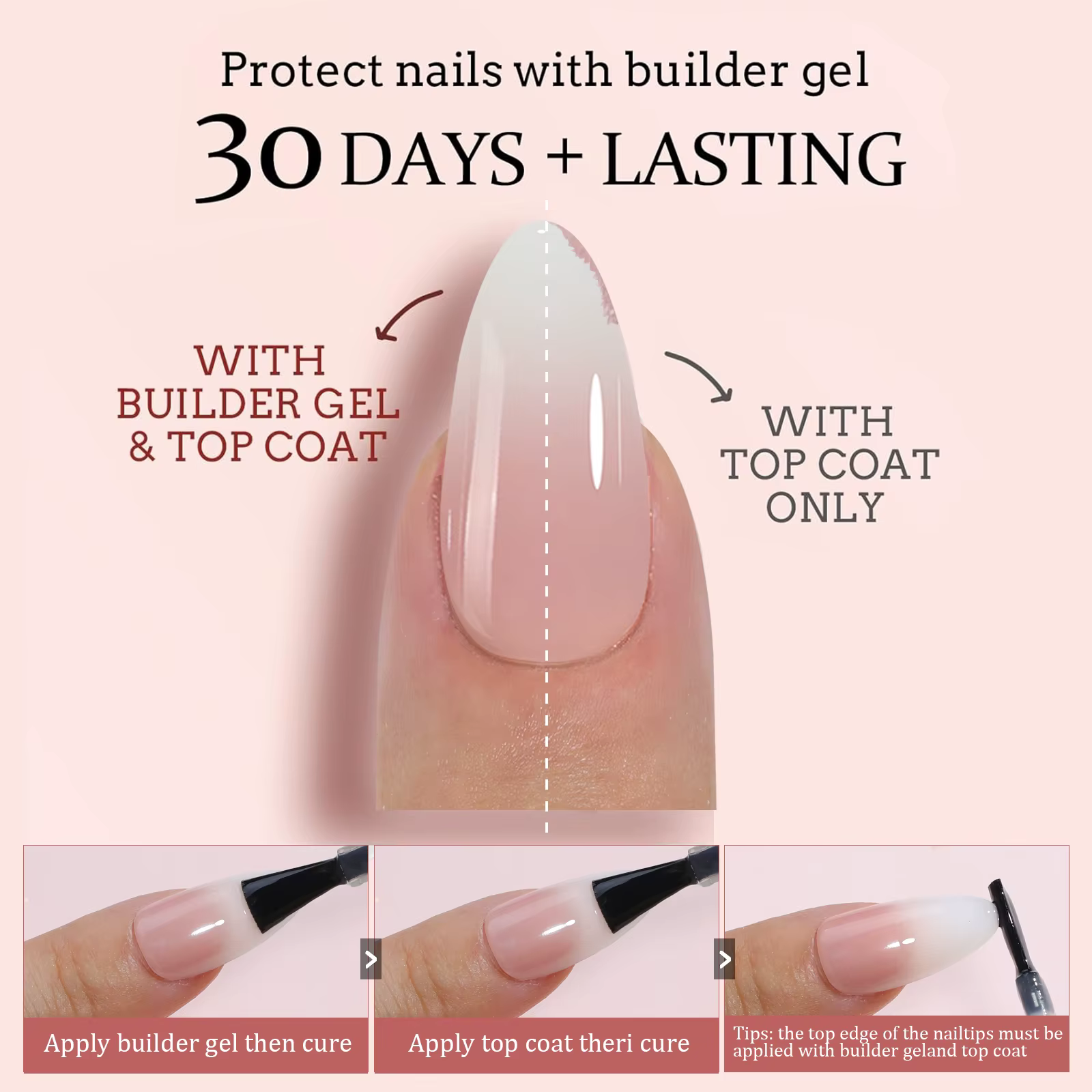 150 pièces dégradé couleur nue amande portable faux ongles conseils presse sur ongles acryliques amo