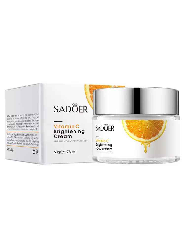 Crème pour le visage à la vitamine C, lisse et affine les rides, anti-âge, rajeunit, hydrate et nour