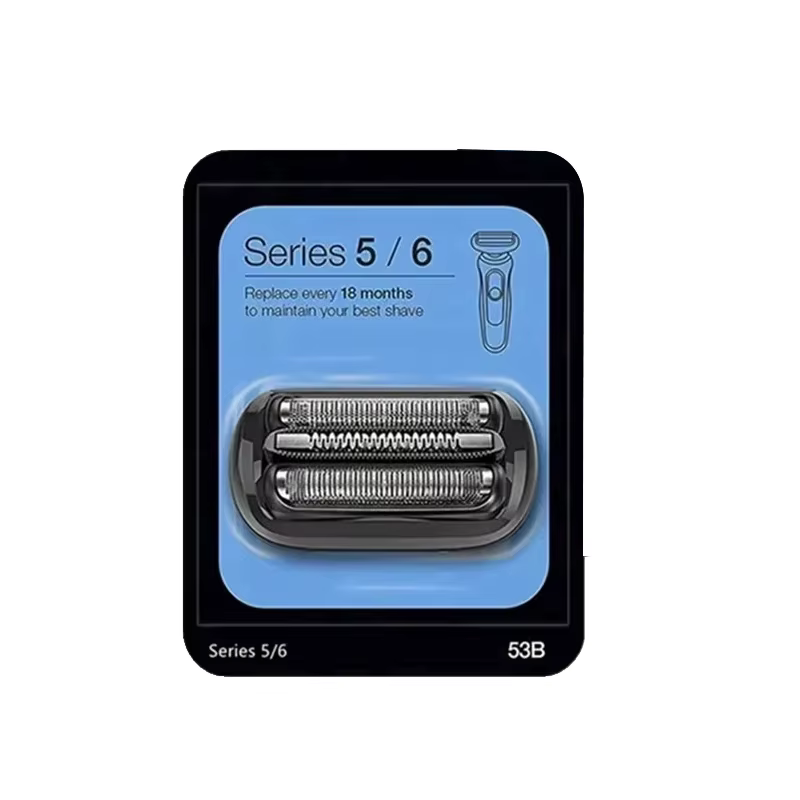 Tête de rechange série 53B 5/6 compatible avec rasoir électrique Braun 5018s, 5020s, 5031s, 5050cs, 