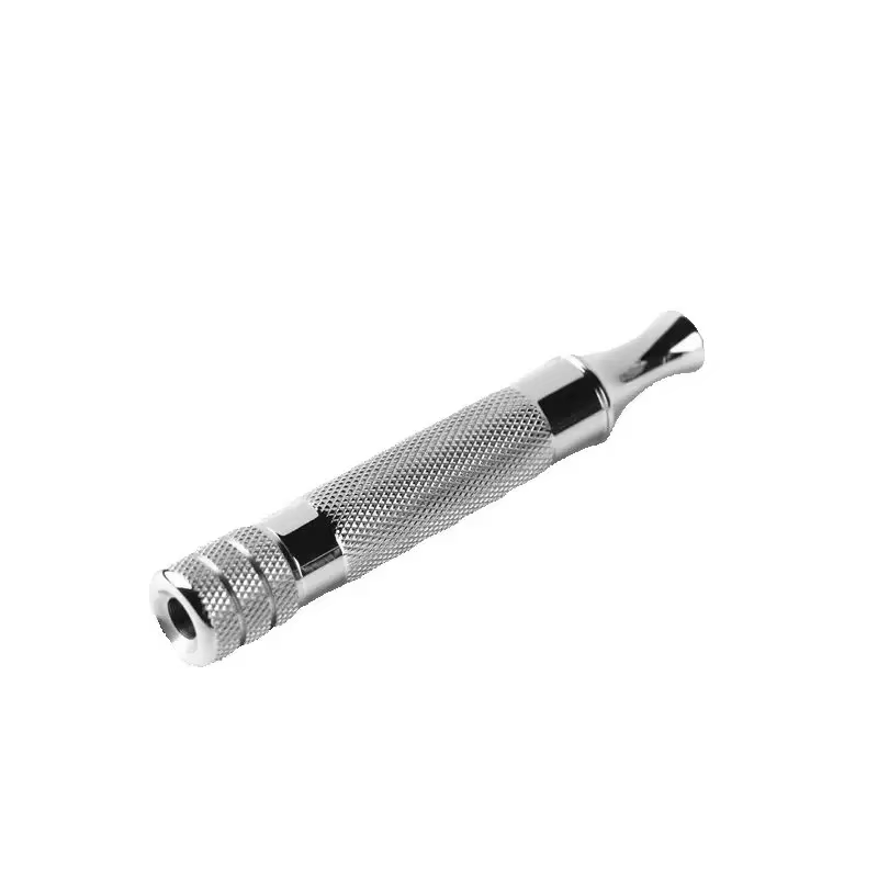 YAQI – poignée de rasoir de sécurité diagonale en acier inoxydable, longueur 77mm environ 48g, outil