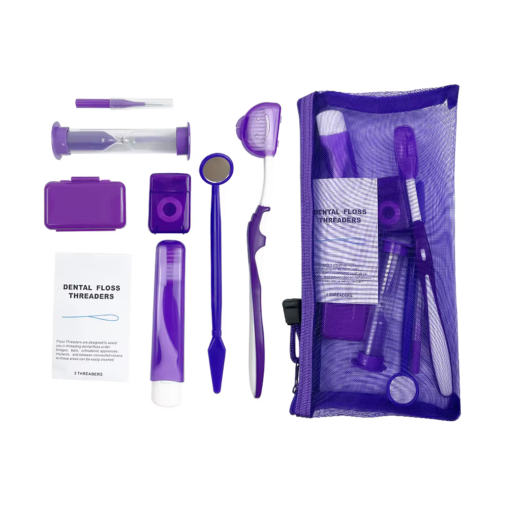 Kit de Soins Orthodontiques, Hygiène Buccale, Livres de Dents, Miroir Buccal, Brosse Interdentaire, 