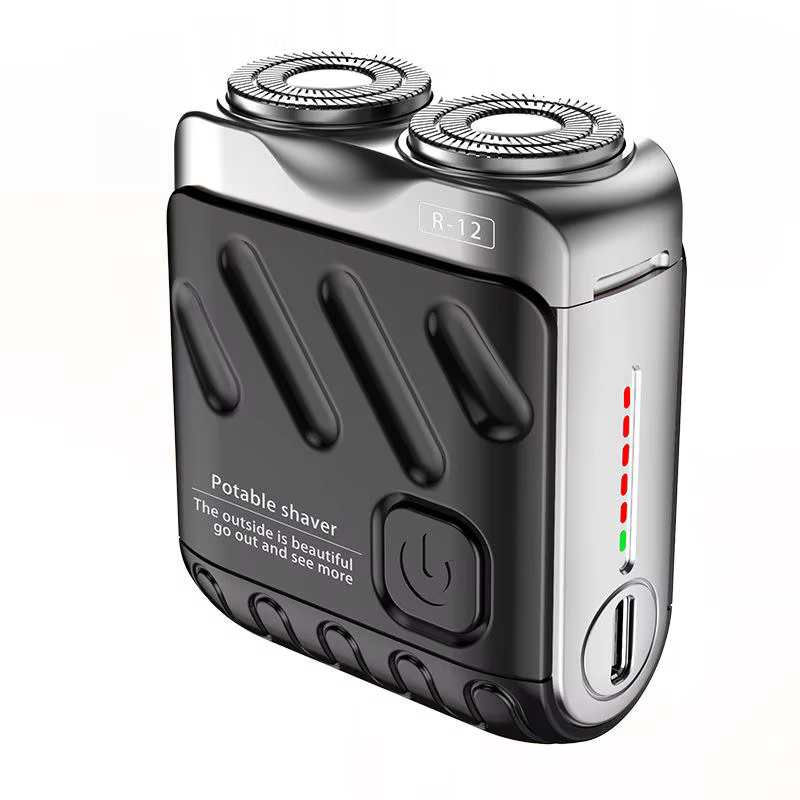 Kit de rasage électrique rechargeable par USB pour hommes - Appareil compact pour l'épilation à domi