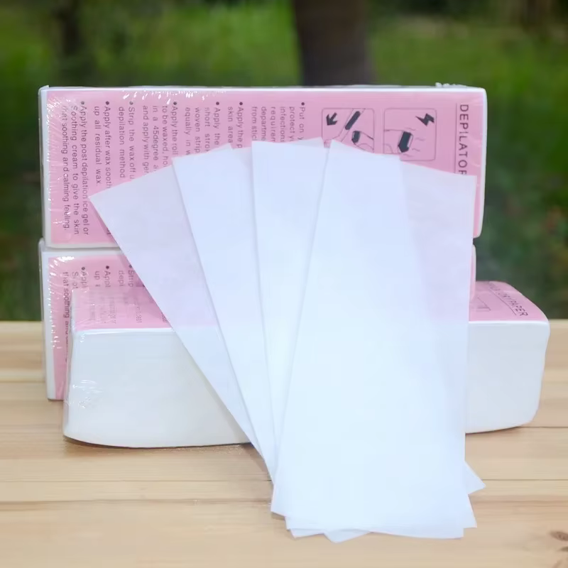 Lot de 5 bandes de cire professionnelles pour l'épilation, en tissu non tissé, outil de beauté dépil