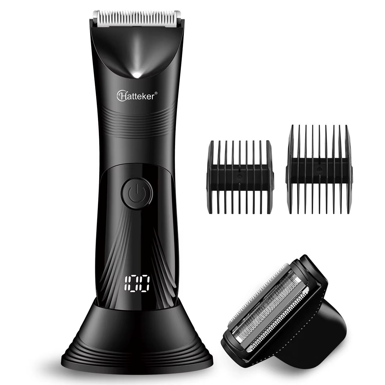 Tondeuse à cheveux multifonctionnelle Hatteker pour homme, rasoir, kit de coupe de poils intimes, no