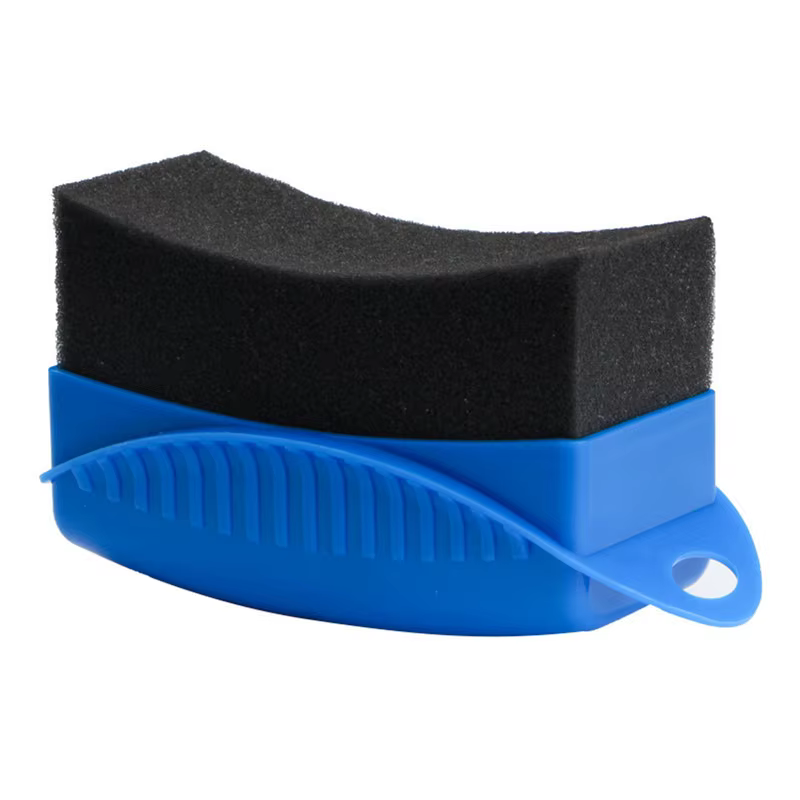 Éponge de polissage pour roues de voiture, brosse en plastique ABS, nettoyage du Contour des pneus, 