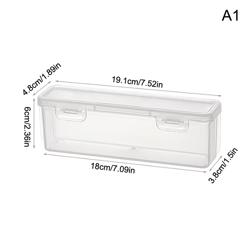 Boîte de rangement pour rasoir, lames de rasoir transparentes, brosses, étui en plastique, conteneur