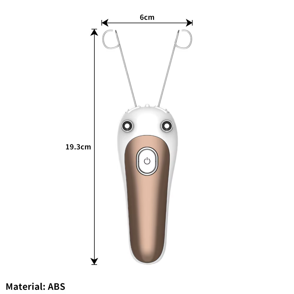 Mini rasoir électrique pour épilation du visage et du corps, avec fil de coton, USB, pour femmes, co