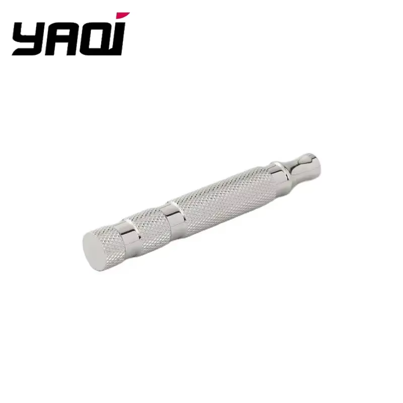 Manche de rasoir YAQI poli en acier inoxydable 303, manche de rasoir de sécurité pour homme