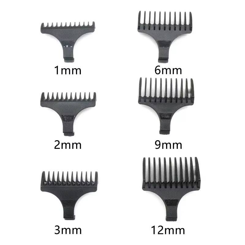 Tondeuse à cheveux professionnelle T9 1/2/3/6/9/12mm, peigne limite, protections universelles, Guide