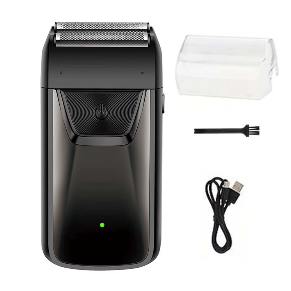 Rasoir électrique professionnel pour hommes, rasoir à double grille rechargeable pour la maison, cad