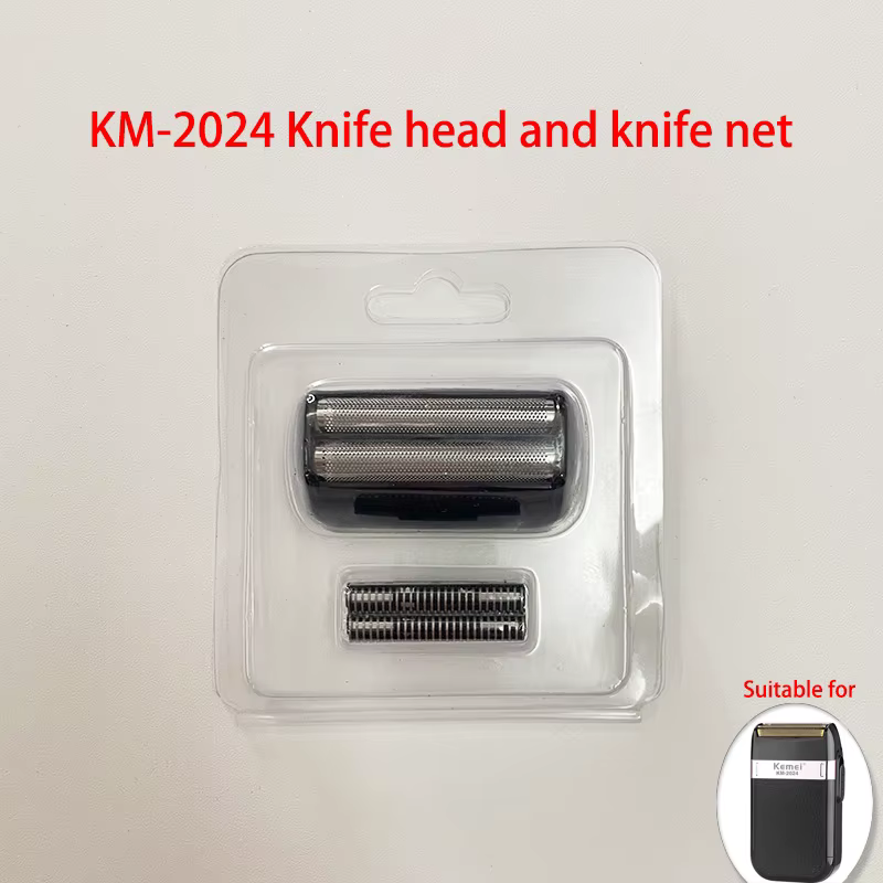 Kemei lames de rechange originales pour KM-TX1/2024/3209/3382 tête de couteau de rasoir et filet de 