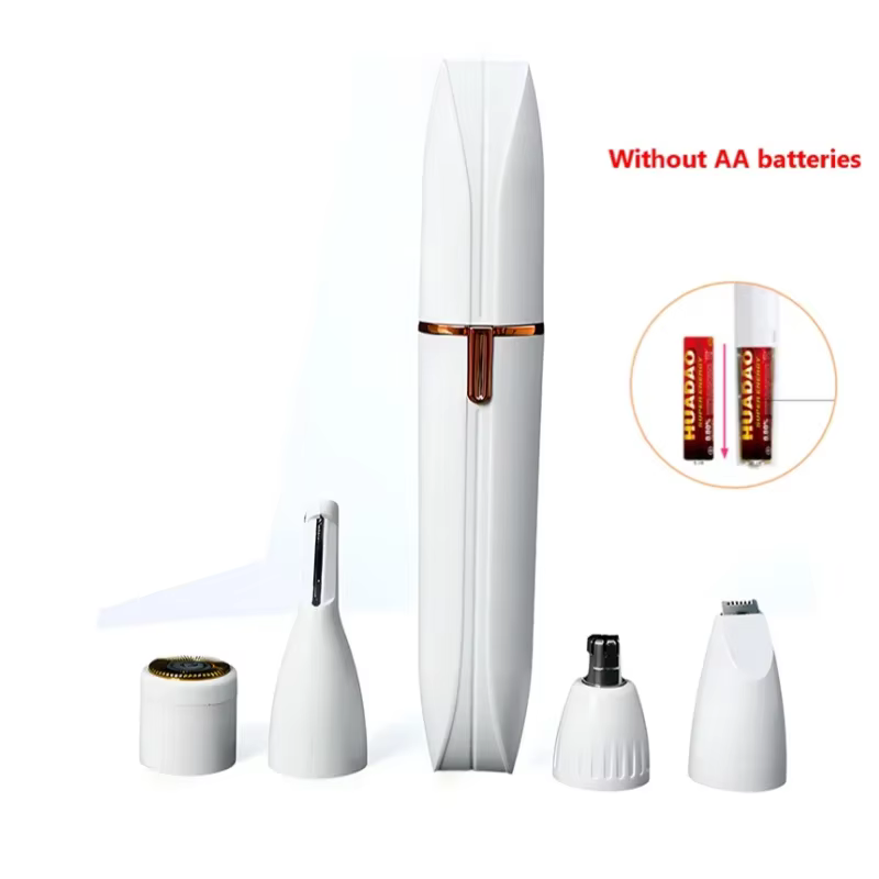 Rasoir électrique 4 en 1 pour femmes, rasage complet du corps, épilateur Facial, rasoir de sourcils,
