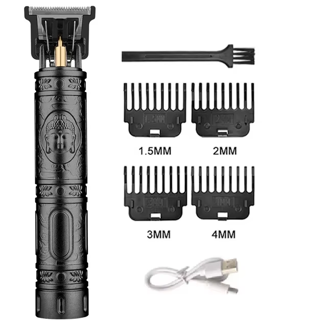 Tondeuse à cheveux électrique T9 pour hommes, rasoir à barbe, tondeuse corporelle, précision 0mm, Ma
