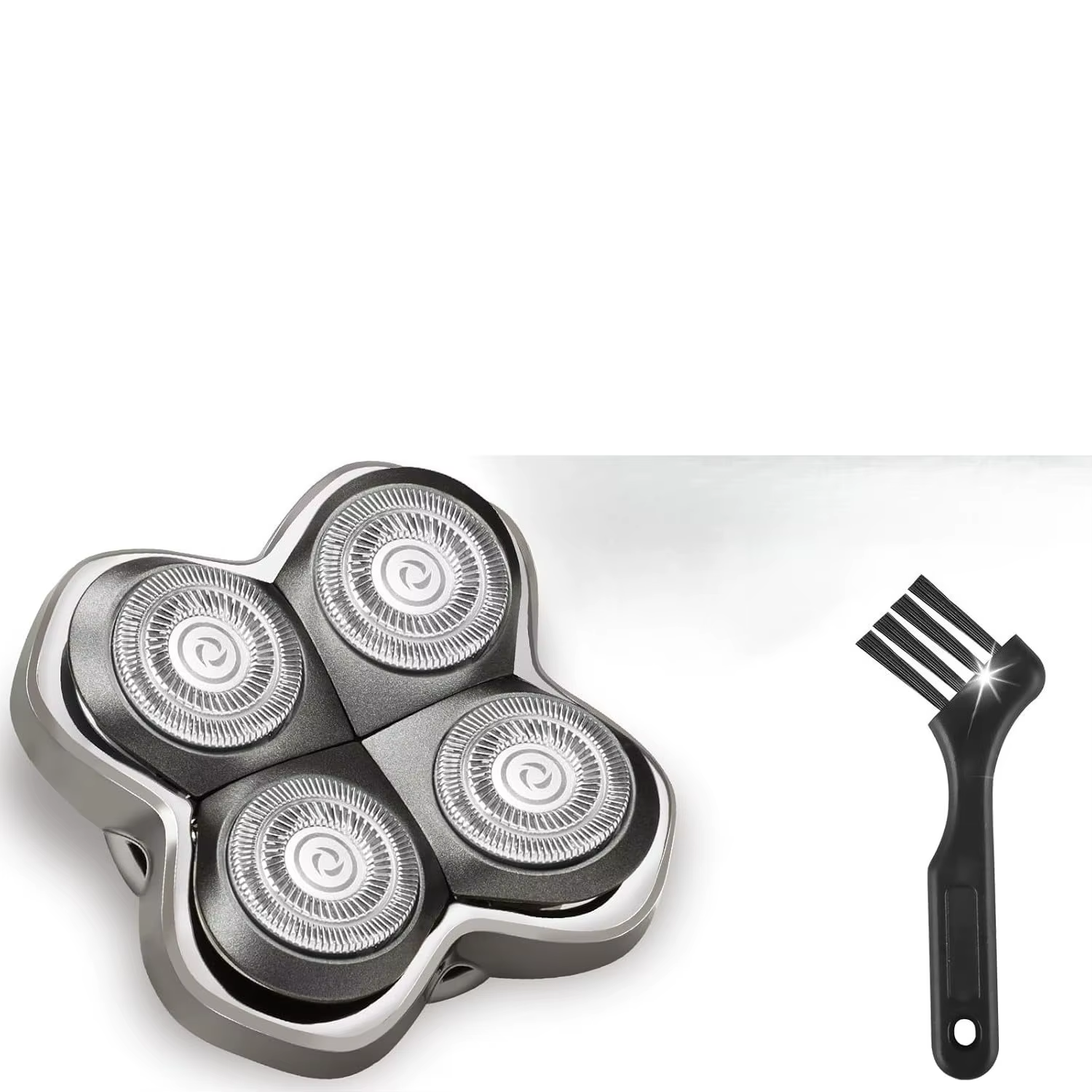 Lames de rasoir de rechange, 4 têtes de coupe flottantes avec brosse de nettoyage, compatibles avec