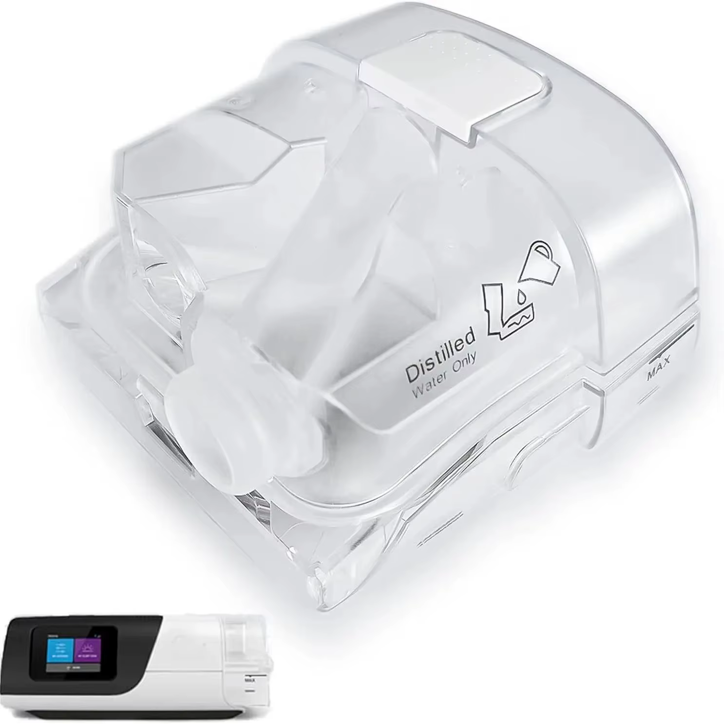Adaptateur de chambre à eau pour ventilateurs ResMed AirSense 11 et AirCurve 11, un dispositif d'ass