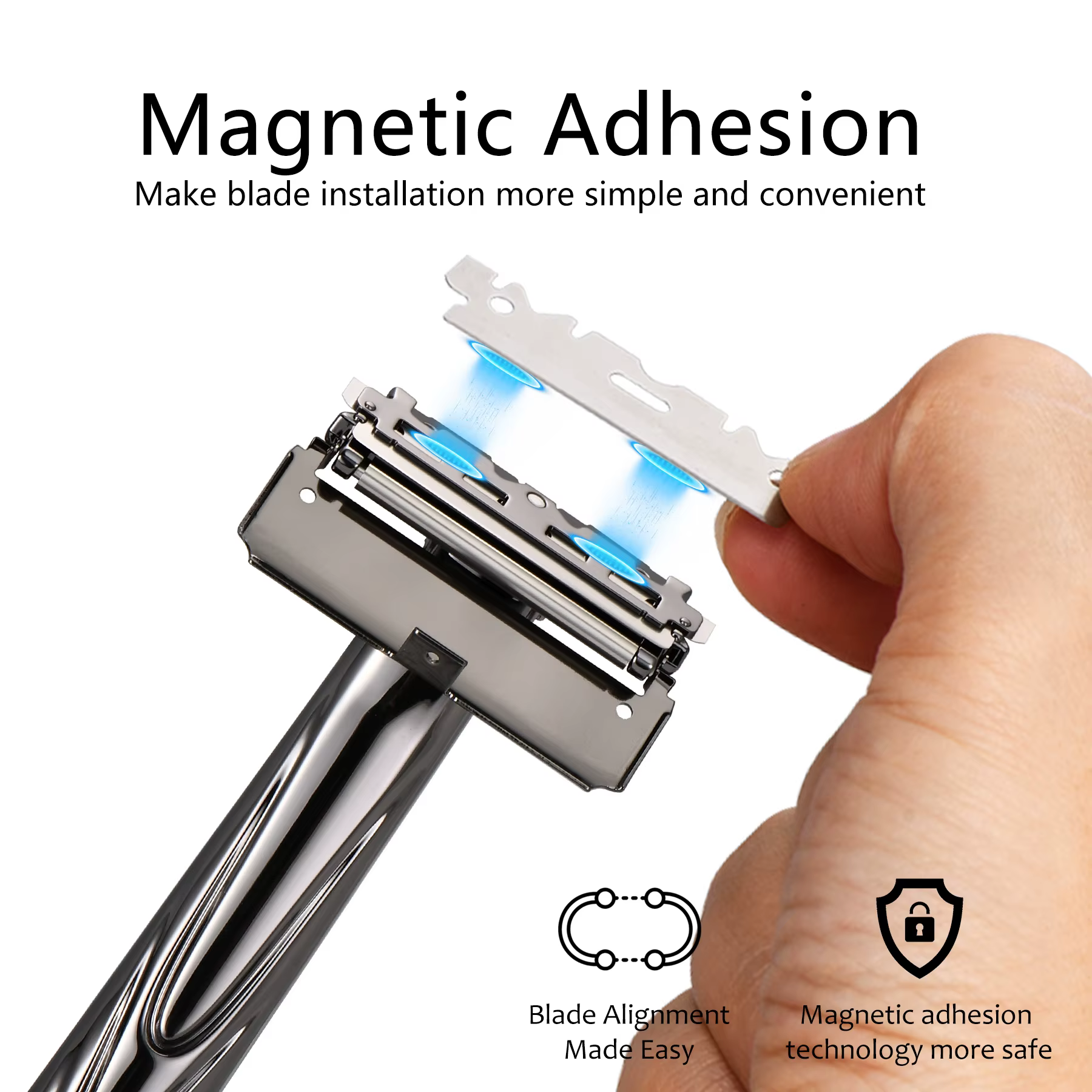Shavcooo GP500 Glide 5.0 Pro Super écologique en acier inoxydable rasoir de sécurité corps cheveux r