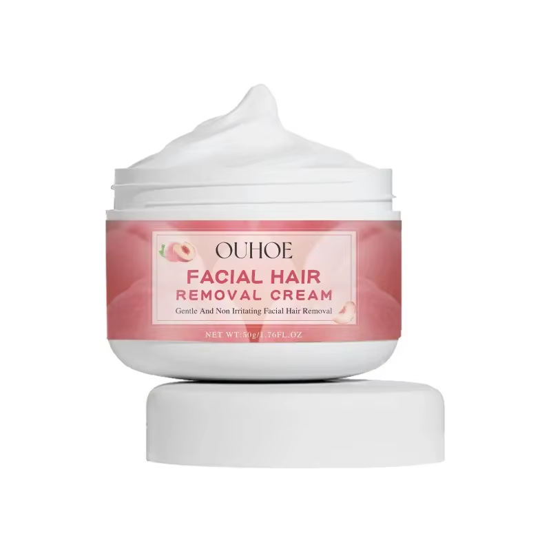 Crème d'épilation à la pêche, nettoyage de la peau, lèvres du visage, poils fins, indolore, épilatoi