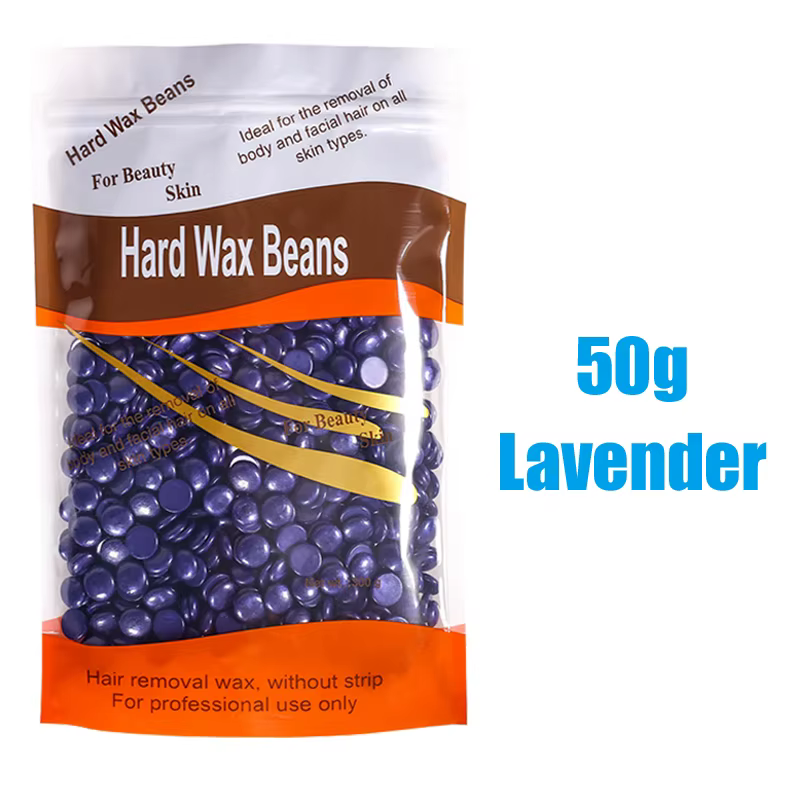 Perles dépilatoires avec ingrédients naturels, 50g, pour tous les corps et zones du bikini, non étir