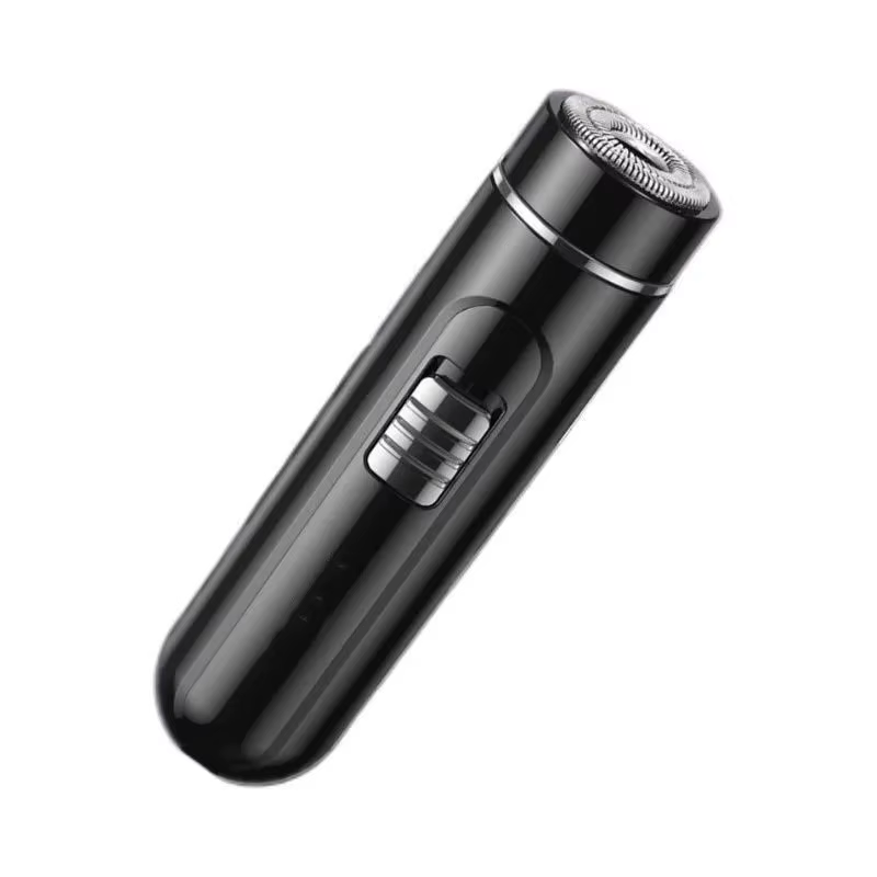 Rasoir électrique compact pour homme, aste par USB, support et séchage, utilisation facile à un bout