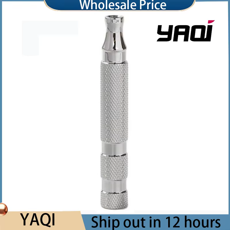Manche de rasoir YAQI poli en acier inoxydable 303, manche de rasoir de sécurité pour homme