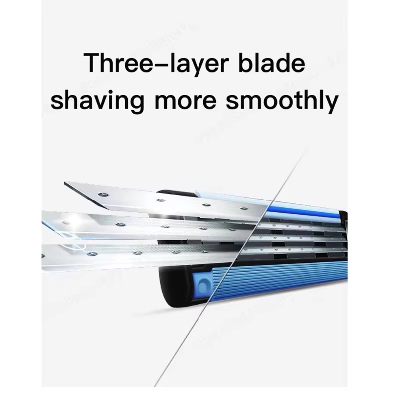 Rasoir Gillette MACH 3 pour homme, 3 lames, rasage rapide et lisse, rasoir manuel pour homme, rasoir