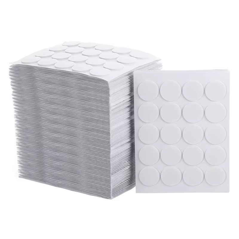 Autocollants ronds double face pour mèche de bougie, fournitures de bricolage pour avertir les parte