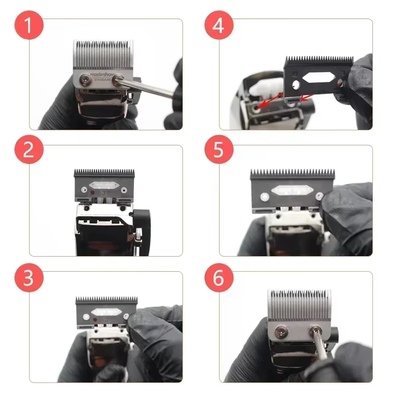 Lames en céramique mobiles de remplacement pour MADESHOW M10 M5f KM2296, tondeuse professionnelle, M