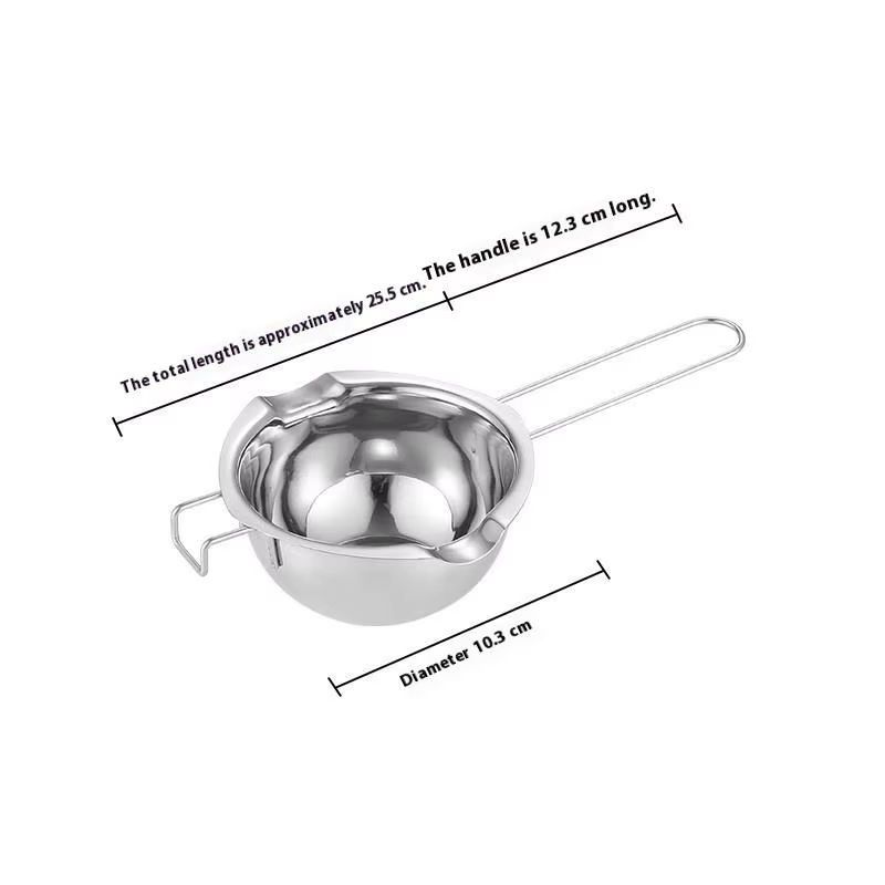 Chaudière de fusion de cire de bougie d'acier inoxydable avec la poignée résistante à la chaleur pou
