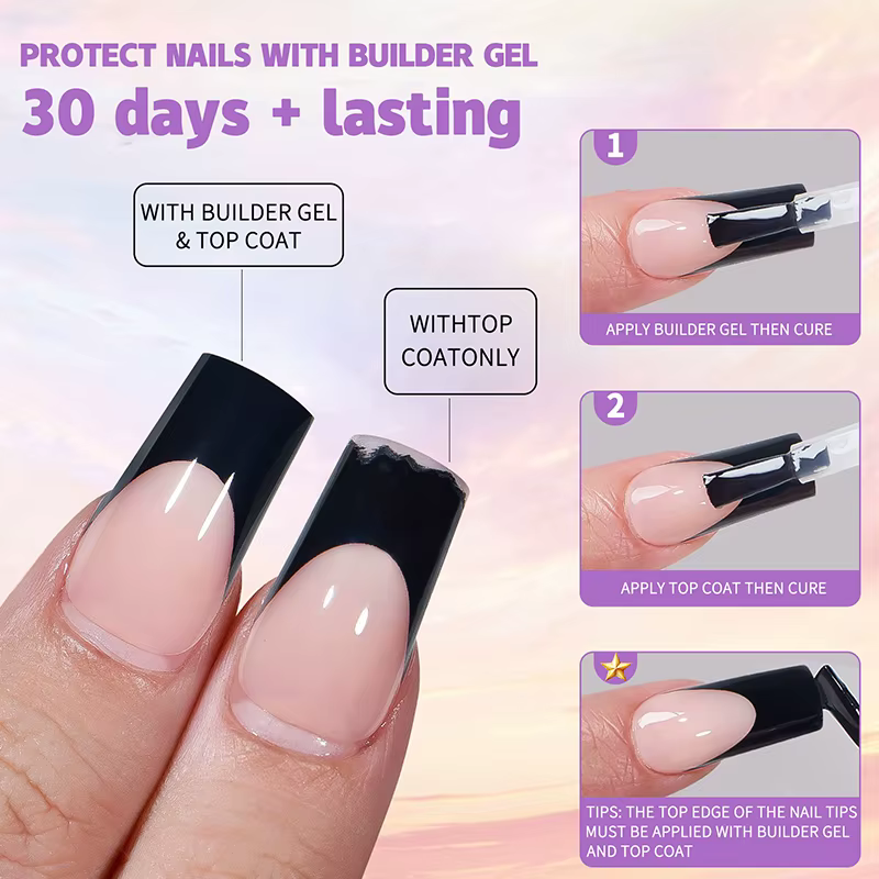 150 pièces/boîte pointes de Gel français presse sur les ongles noir café amande ongles 15 tailles fa