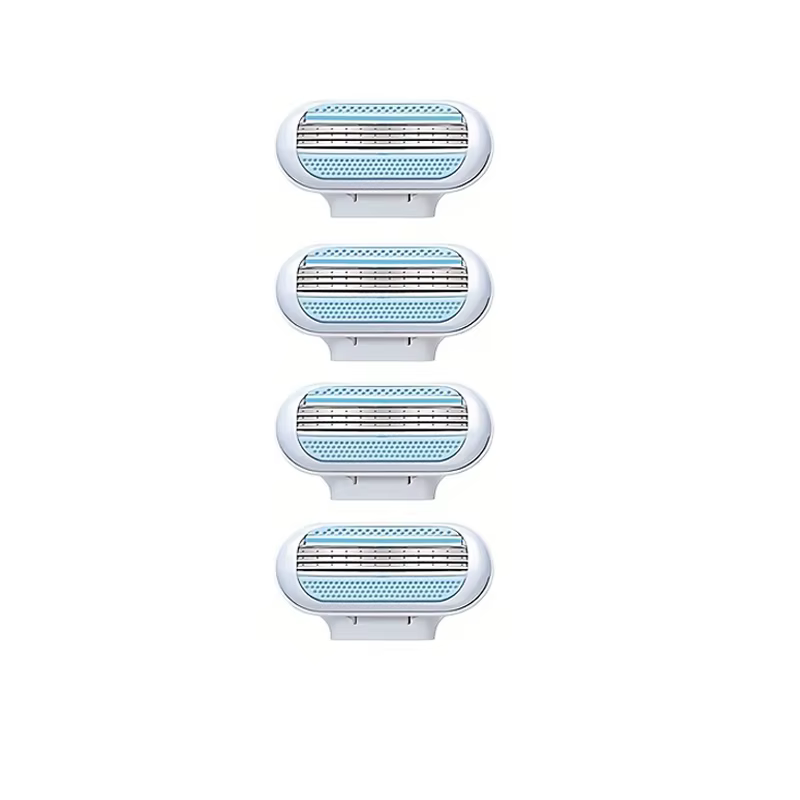 1 poignée + 4/8 lames de rasoir de sécurité pour femmes visage/jambes/aisselles/Bikini épilation de