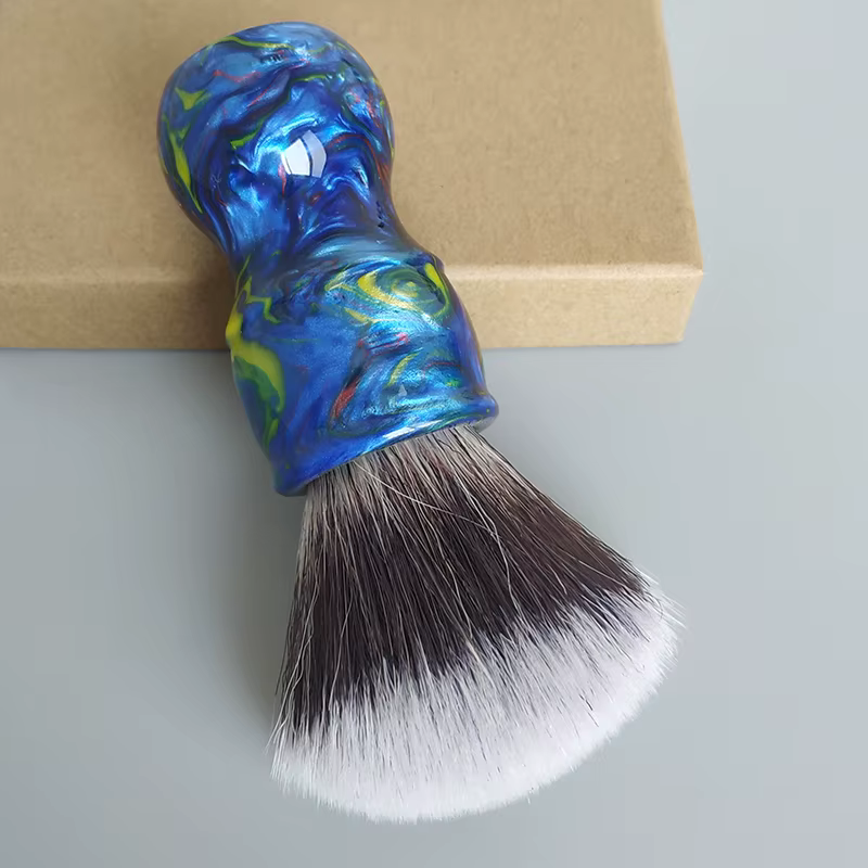 Dscosmetic Blue Galla.com G7-Brosse de rasage à cheveux synthétiques, douce et bonne colonne vertébr