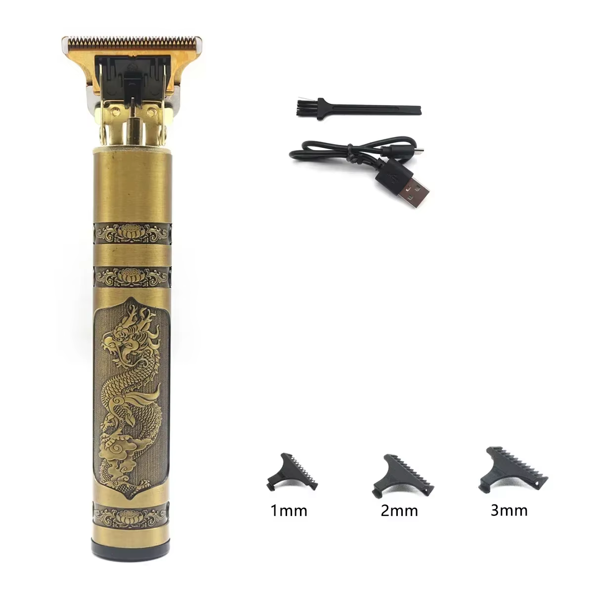 Tondeuse à cheveux professionnelle T9, corps en métal, tondeuse à barbe pour hommes, lame en acier i