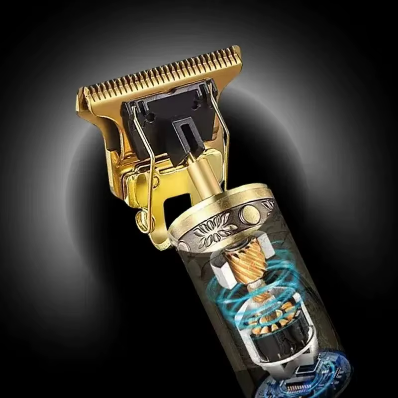 Tondeuse à cheveux électrique T9 à chargement rapide USB, rasoir de barbier Vintage, tondeuse à chev