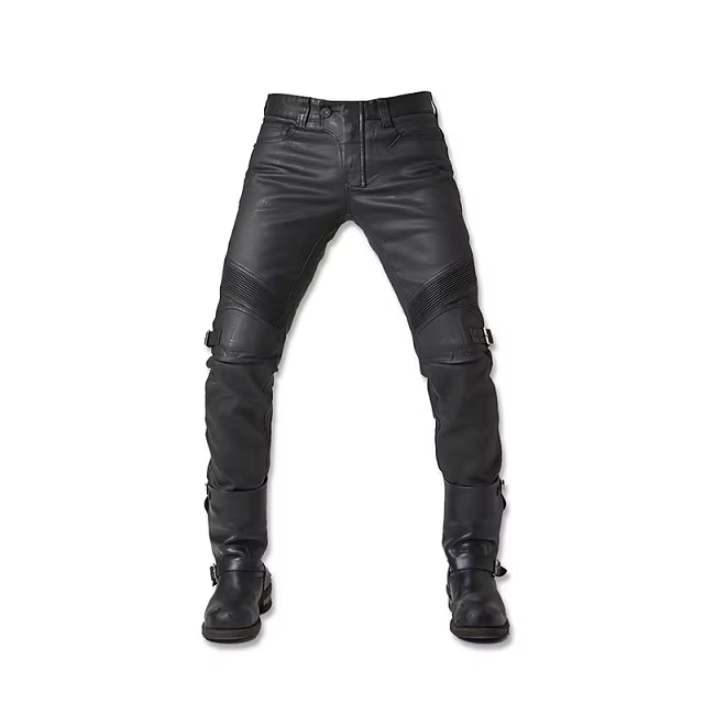 Pantalon de moto avec revêtement ciré à l'huile coupe-vent, jean vintage pour moto Rbike