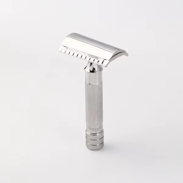 Yaqi – rasoir de sécurité incliné diagonale en acier inoxydable, doté d'une rampe à lame coudée pour