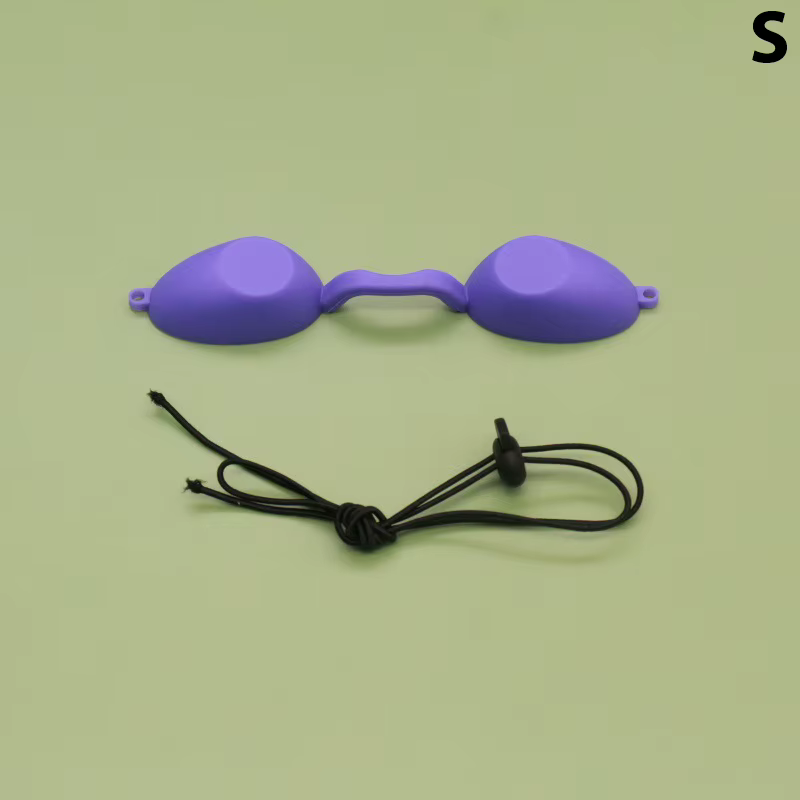 Lunettes de protection oculaire en silicone souple pour laser IPL, protection des yeux contre les la