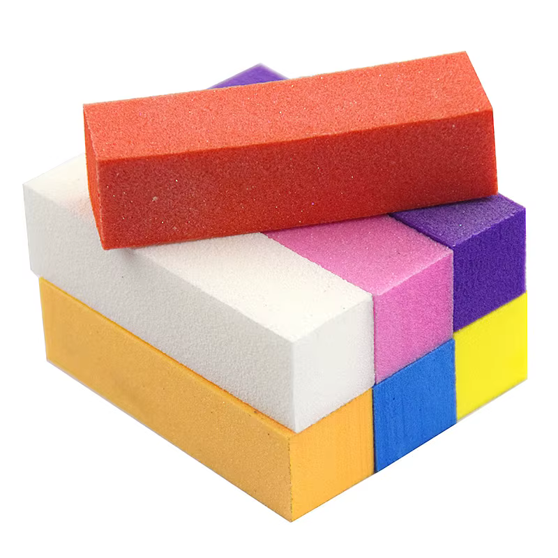 2/5/10 pièces coloré polissage ponçage fichier bloc pédicure manucure soin Nail Art éponge tampon bl