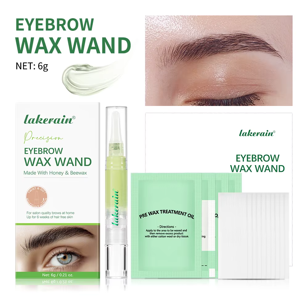 Ensemble d'épilation cire et papier stylo de cire dépilatoire pour sourcils et poils du visage Kit d