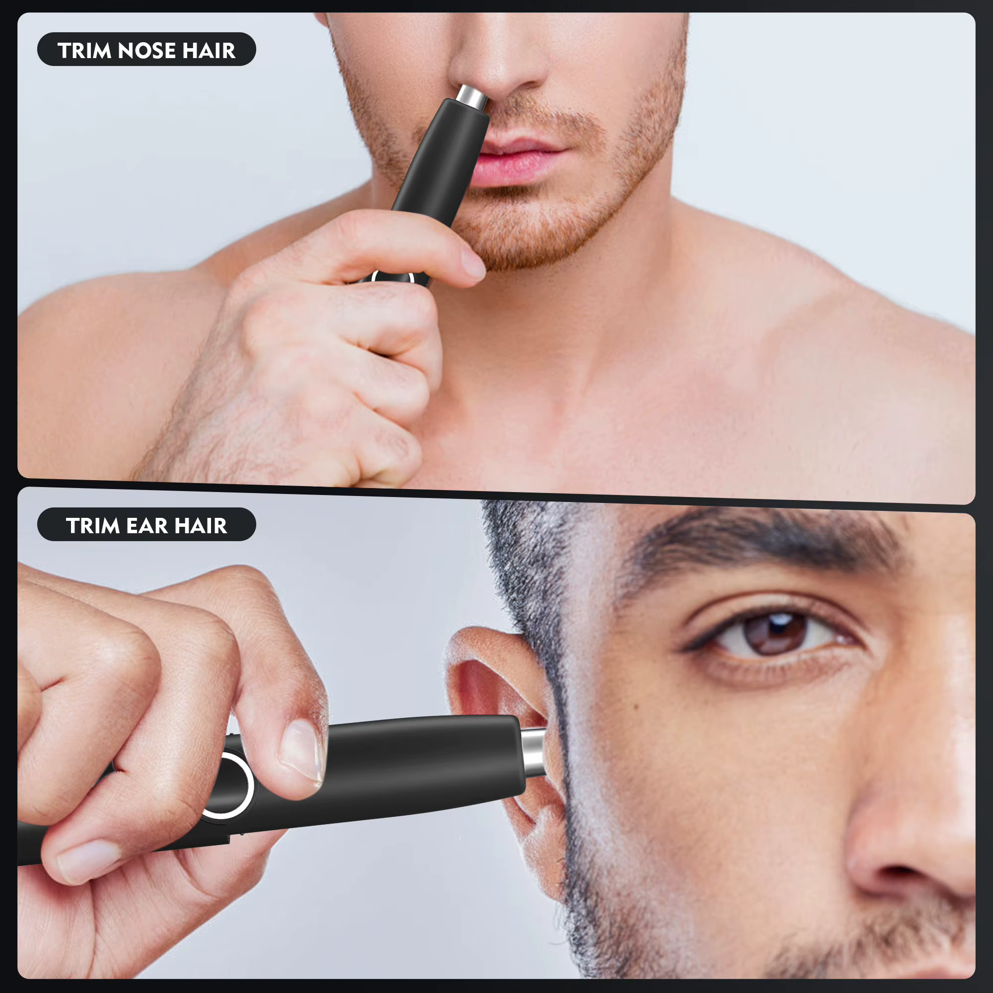 Tondeuse à poils de nez lavable, coupe-poils nasaux, rasoir et épilateur pour poils de nez