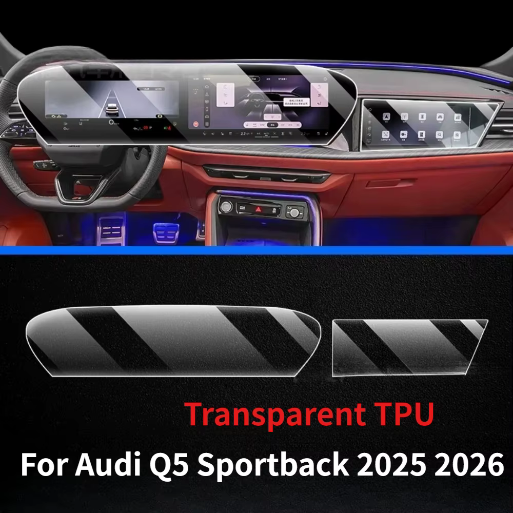 Film de protection PPF en TPU mat pour Audi Q5 Sportback 2025 2026, panneau de commande, écran de na