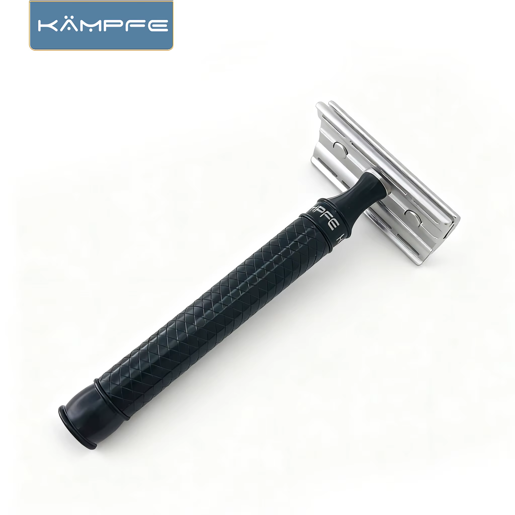 Rasoir de sécurité à double tranchant KAMPFE pour hommes, manche en aluminium, meilleur rasoir, cade
