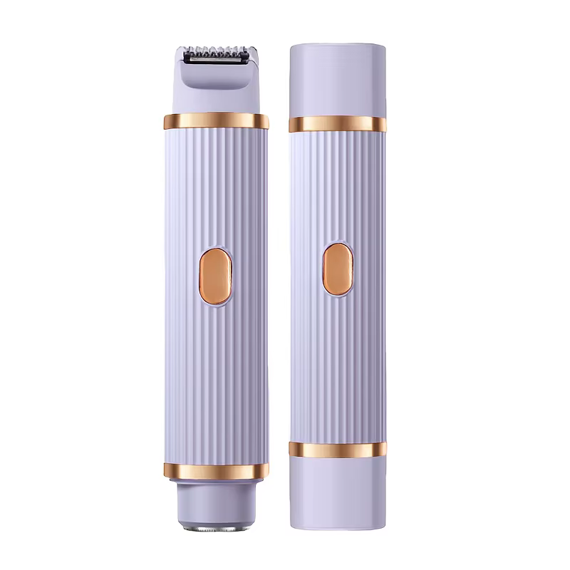 Rasoir électrique pour femmes, étanche, 2 en 1, double tête, tondeuse pour poils du bikini, tête dét