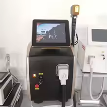 Épilateur laser professionnel en titane glacé sans douleur, appareil d'épilation au laser platine IC
