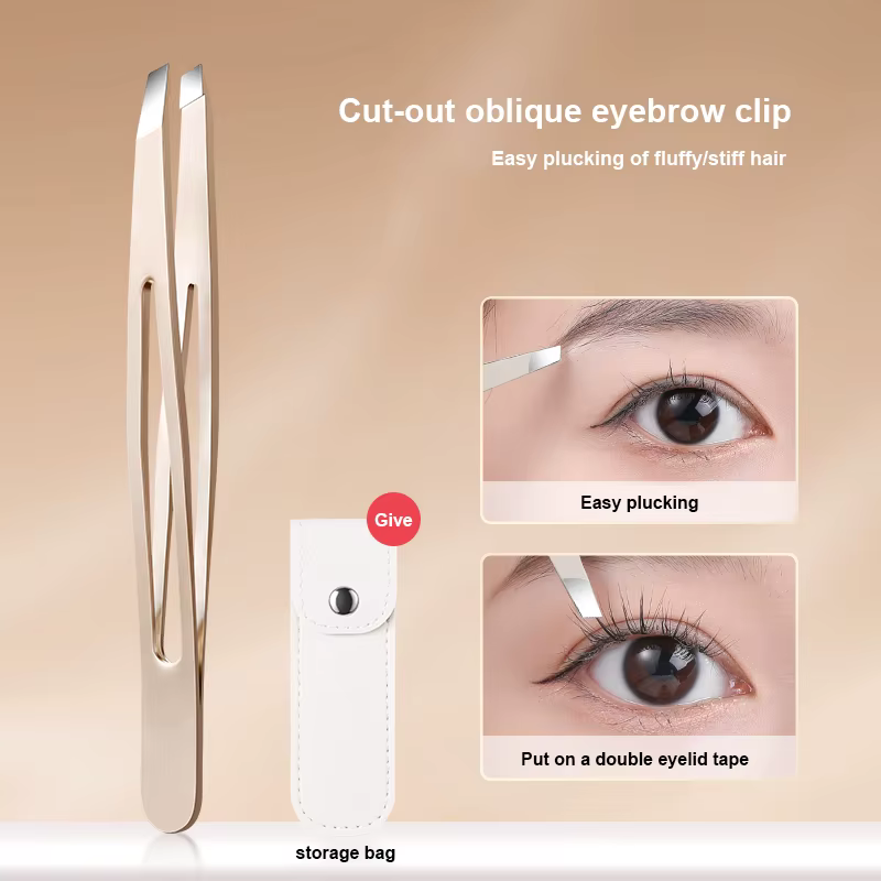 Pince à sourcils professionnelle, extracteur de poils fins, en acier inoxydable, pinces à sourcils i