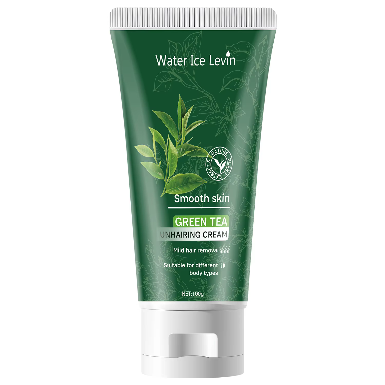 Crème Épilatoire Douceur au Thé Vert - Effet Peau Satinée - Formule Non Irritante - Pour une Sensati