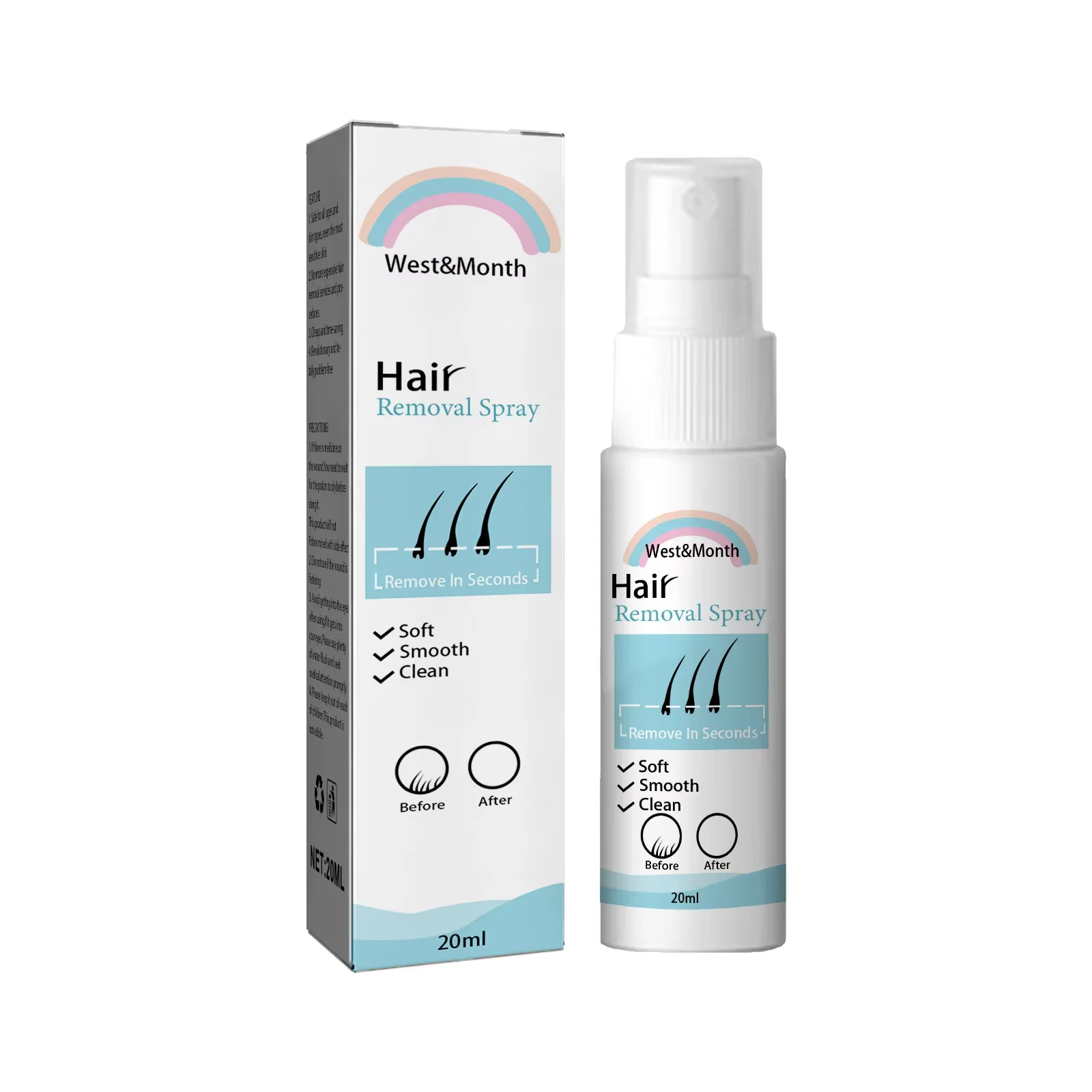 Spray d'épilation permanente, inhibiteur de croissance des cheveux, crème dépilatoire naturelle indo